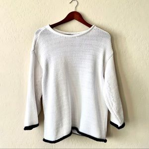 LOU & GREY accented chunky cozy sweater